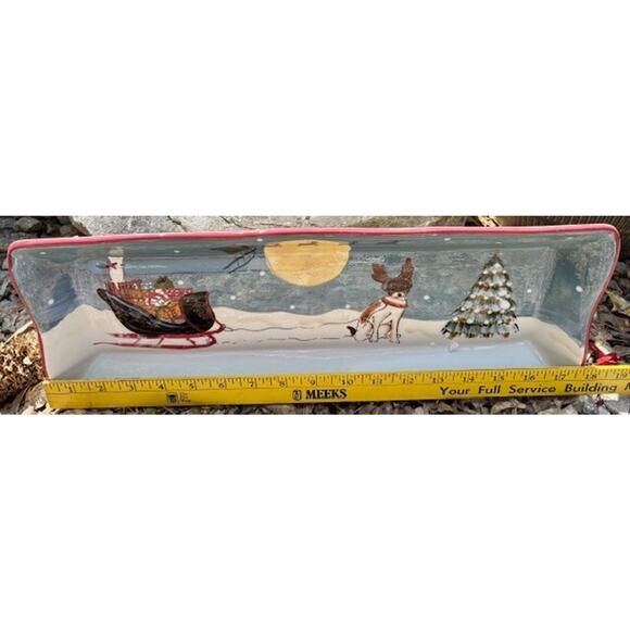 Sakura Other - Merry Little Christmas Bread Tray Sakura David Carter Brown Vintage 2002